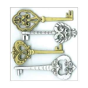   Boutique Parcel Dimensional Stickers Victorian Keys; 3 Items/Order