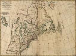 1700s map North America  