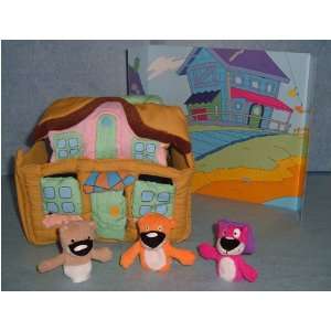  Peanut, Butter & Jelly Finger Puppet Playhouse Toys 