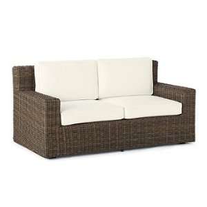  Hyde Park Outdoor Loveseat with Cushions   Topside Blue 