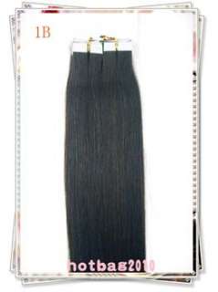 Remy Tape Hair Extension 1845cm,50g & 20 pieces 10 Color Availble 