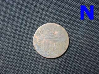 Coin VOC penny duit 1837 US Colonial Coins 1 Cent  