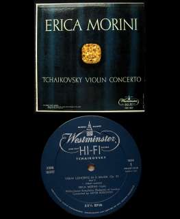 ERICA MORINI TCHAIKOVSKY VIOLIN CONCERTO WESTMINSTER  