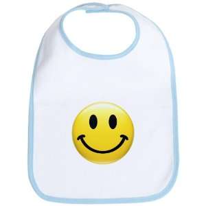  Baby Bib Sky Blue Smiley Face HD: Everything Else