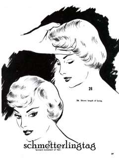Vintage 1950s ATOMIC Hairstyles Create 50s Hair Book  