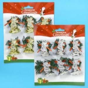  New   Ornament 6 Piece 2 Bell/Angel Case Pack 48 by DDI 