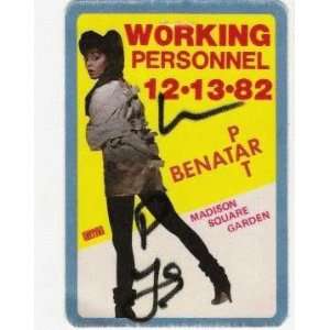 Pat Benatar Original Backstage Pass MSG NYC 1982:  Home 