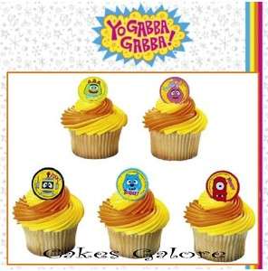 Yo Gabba Gabba! Plex Brobee Foofa Toddee Cake Cupcake Ring Decoration 