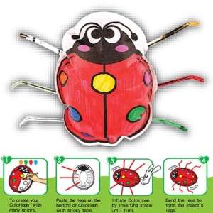 INFLATABLE TOYS / INSECTS SERIES   LADY BUG / 16 X 12cm / FREE 