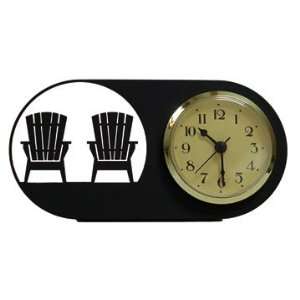  Wrought Iron Adirondack Clock: Home & Kitchen