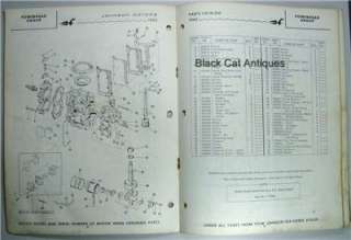   1962 Johnson Parts Catalog 5.5 HP Sea Horse Models CD CDL 19 19S Used