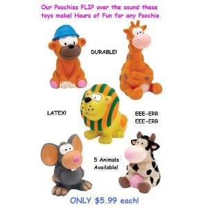  Zanies 5 Pack Latex PrePack Dog Toy, Medium Animals