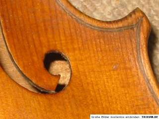 old violin nice flamed NR Stainerbranding violon 1 part back  