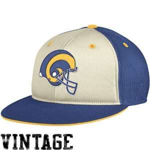   Rams Royal Blue Time Traveler Throwback Fitted Hat