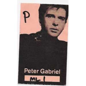  Peter Gabriel Original Backstage Pass: Home & Kitchen