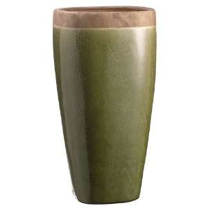  23.6hx11.4wx11.4l Ceramic Planter Green: Home & Kitchen