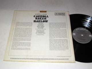 SOUNDTRACK Carroll Baker as HARLOW Columbia NM/NM   