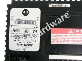 Allen Bradley 2711 K5A2 /F PanelView 550 Monochrome Terminal DH 485 