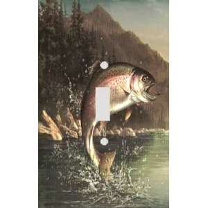  River Trout Decorative Switchplate Cover: Home Improvement