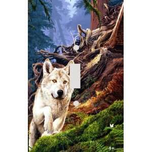  Woodland Wolf Decorative Switchplate Cover: Home 