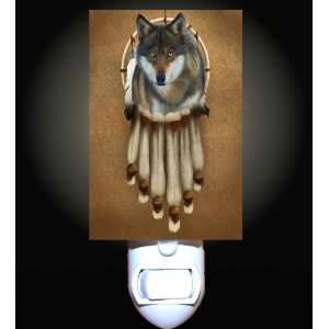  Dreamcatcher Wolf Decorative Night Light