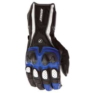  Joe Rocket Pro Street Leather Motorcycle Gloves Blue/Black 
