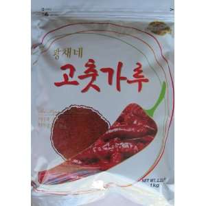 Kwang Che Korean Crushed Red Pepper Coarse Type Powder, 2.2 Pounds 