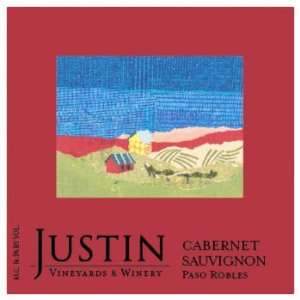   Justin Paso Robles Cabernet Sauvignon 750ml Grocery & Gourmet Food