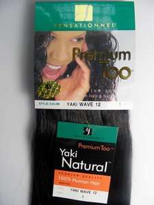 100% Human Hair Yaki Wave Premium Too Sensationnel 14 inches 2 Colours 