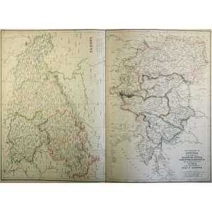  Blackie Map of Austria and Saxony (1860): Office Products