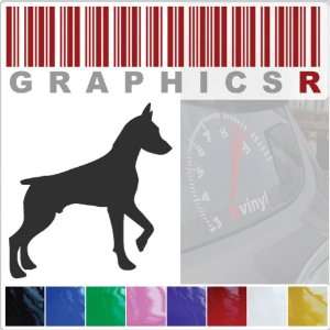   Decal Graphic   Dog Doberman Breed Groomer Lover Kindle A95   Red