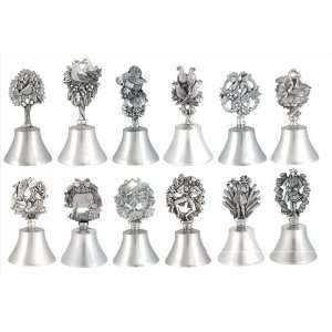  Woodbury Pewter 12 Days of Christmas Bells   12 pc 