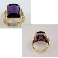 MENS COLLECTIBLE RING ANTIQUE VINTAGE DECO 1930S   1940S AMETHYST 