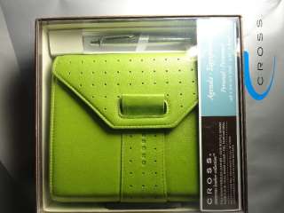 Cross Pebbled Green Leather Agenda with Pen 2011/2012  