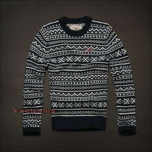 Winter 2012 Hollister by Abercrombie Mens Wool Warm Knit Sweater 