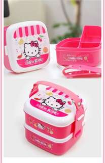 Hello kitty 2 Bento set / Lunch box  
