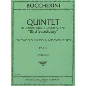  Boccherini, Luigi Quintet D Major Bird Santuary Op. 11 No 
