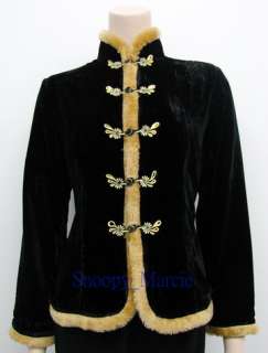   Silk Velvet Jacket Gift Black S M L XL XXL 3XL 4XL 5XL AU0486  