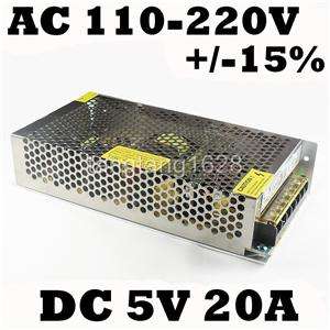 DC 5V 20A Switching Power Supply Transformer Regulated  