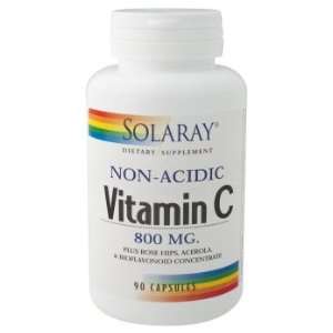  Solaray   Non Acidic Vitamin C, 800 mg, 90 capsules 