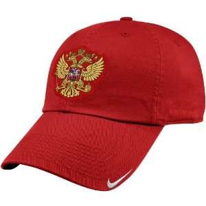   Winter Olympics Russia Red Adjustable Slouch Hat: Sports & Outdoors