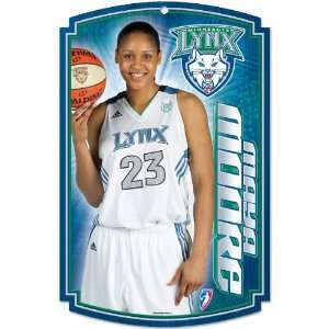  WNBA Minnesota Lynx Jessica Moore 11 by 17 Inch Wood Sign 