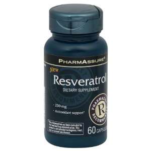  PharmAssure Resveratrol, 250 mg, Capsules: Health 
