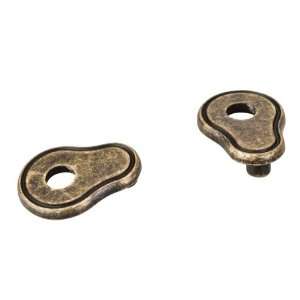 Jeffrey Alexander PE02 ABM D Escutcheon Pull 3 to 3 3/4 Transition 