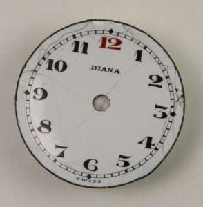 Antique Ladies DIANA Porcelain Watch Dial 23mm  