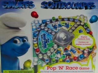 THE SMURFS MOVIE POP N RACE GAME NEW SEALED smurf Board game  
