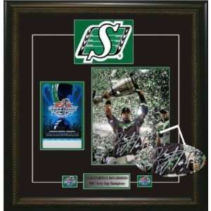    Joseph K Signed Deluxe Frame   Grey Cup Champions 