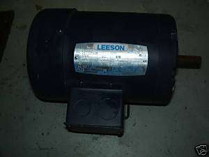 LEESON ELECTRIC MOTOR 101051.00, 1/2 HP, 1725 RPM  