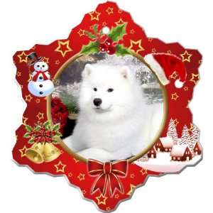  Samoyed Porcelain Holiday Ornament