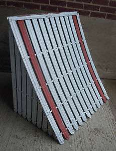   Aluminum Window Awnings w/ Red Stripes 37.5high,38.5wide,26deep